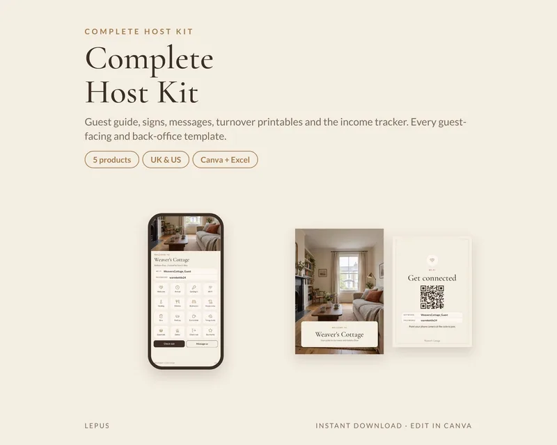 Complete Host Kit, template preview