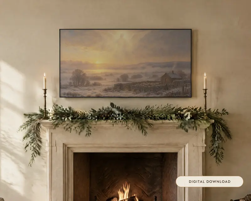 Angel over the Fields, shown in a room