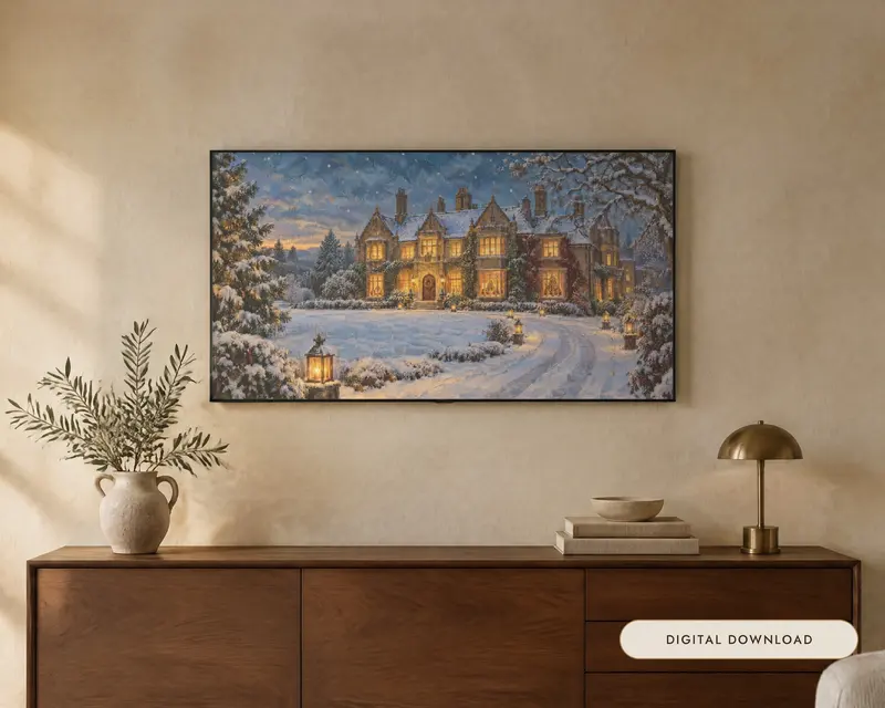 Frame TV Art Bundle of 51, All Seasons Collection, shown in a room
