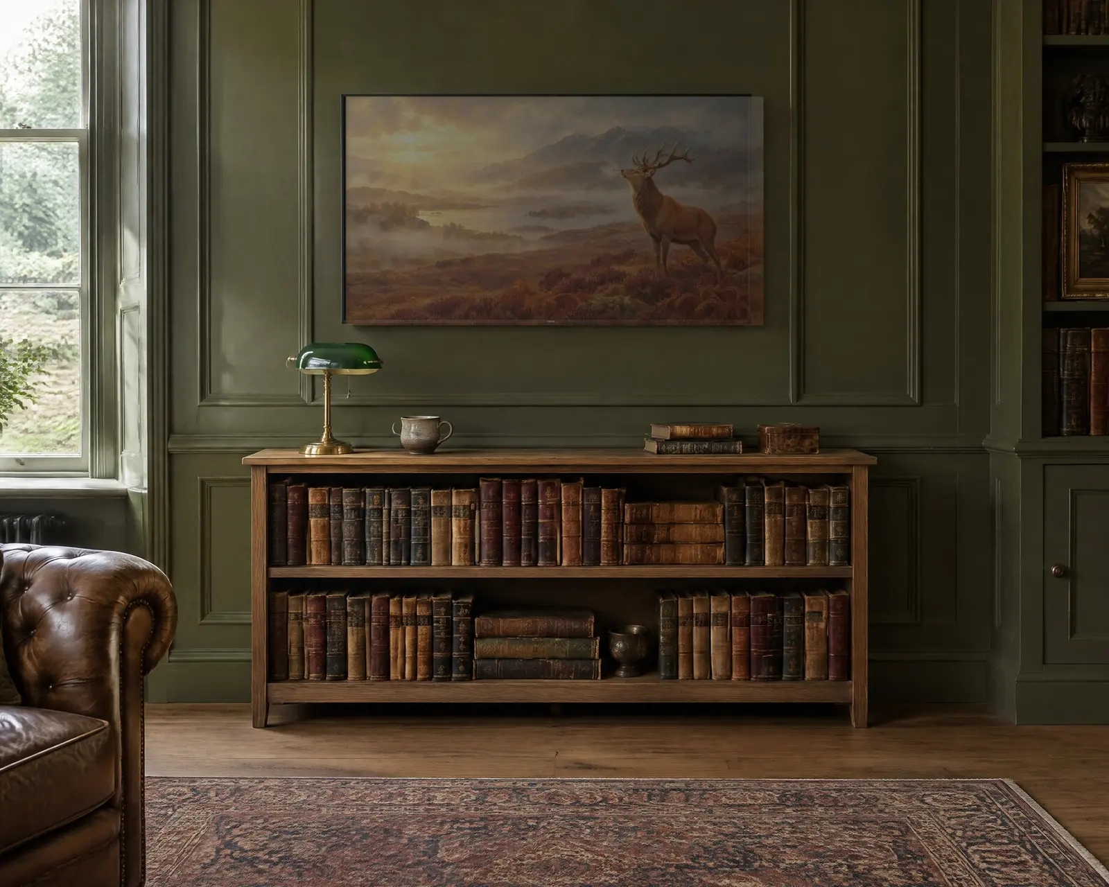 Autumn Stag, shown in a second room