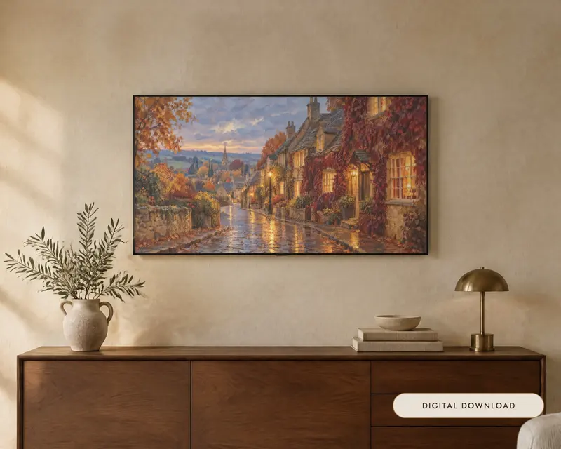 Autumn Village, shown in a room