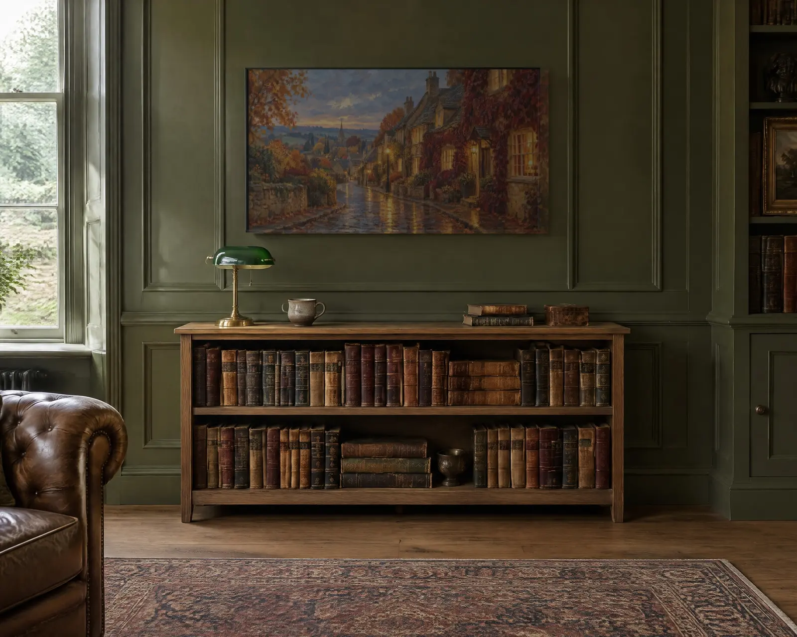 Autumn Village, shown in a second room
