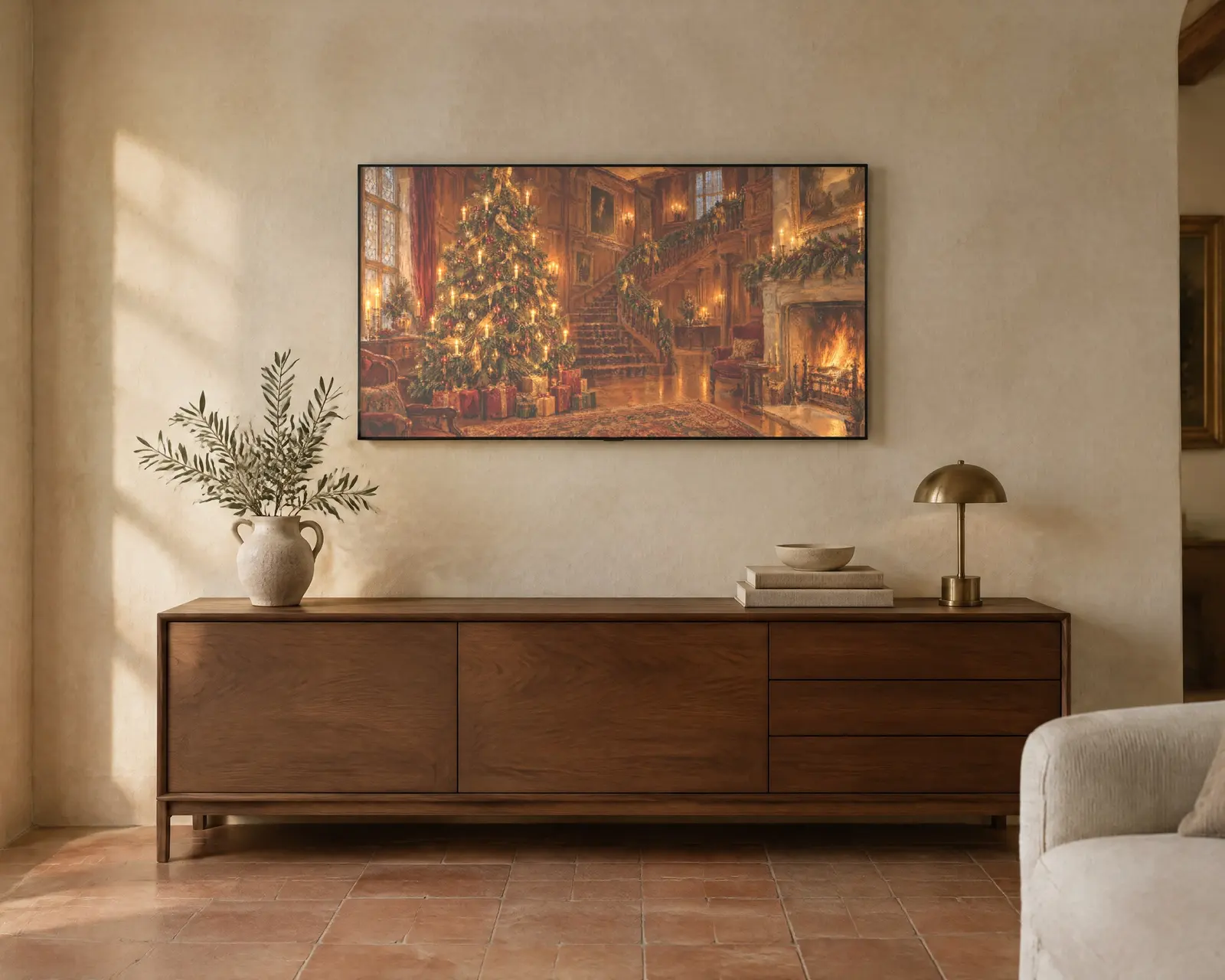 Christmas Tree, shown in a second room