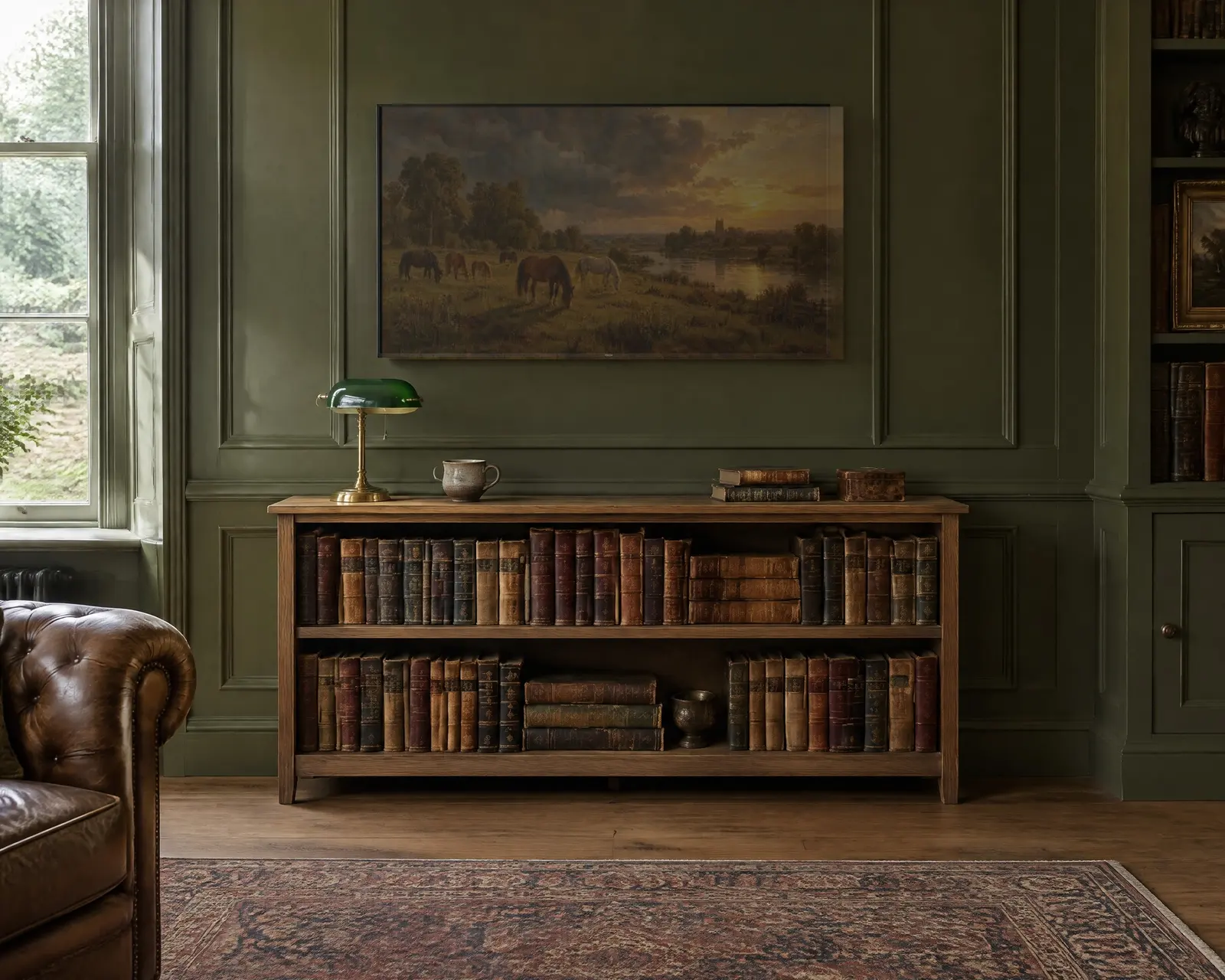 Horses at Evening, shown in a second room