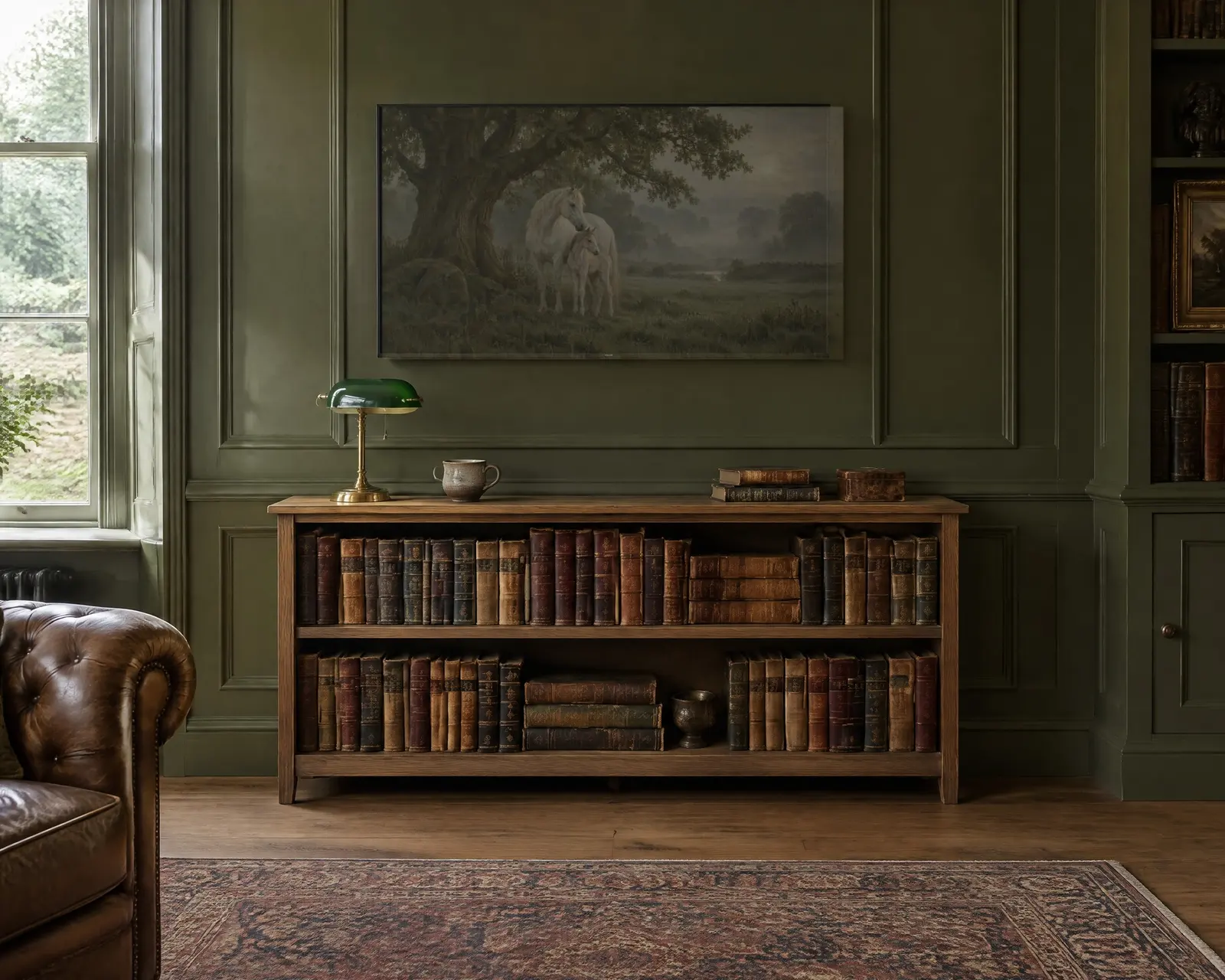 Mare and Foal, shown in a second room