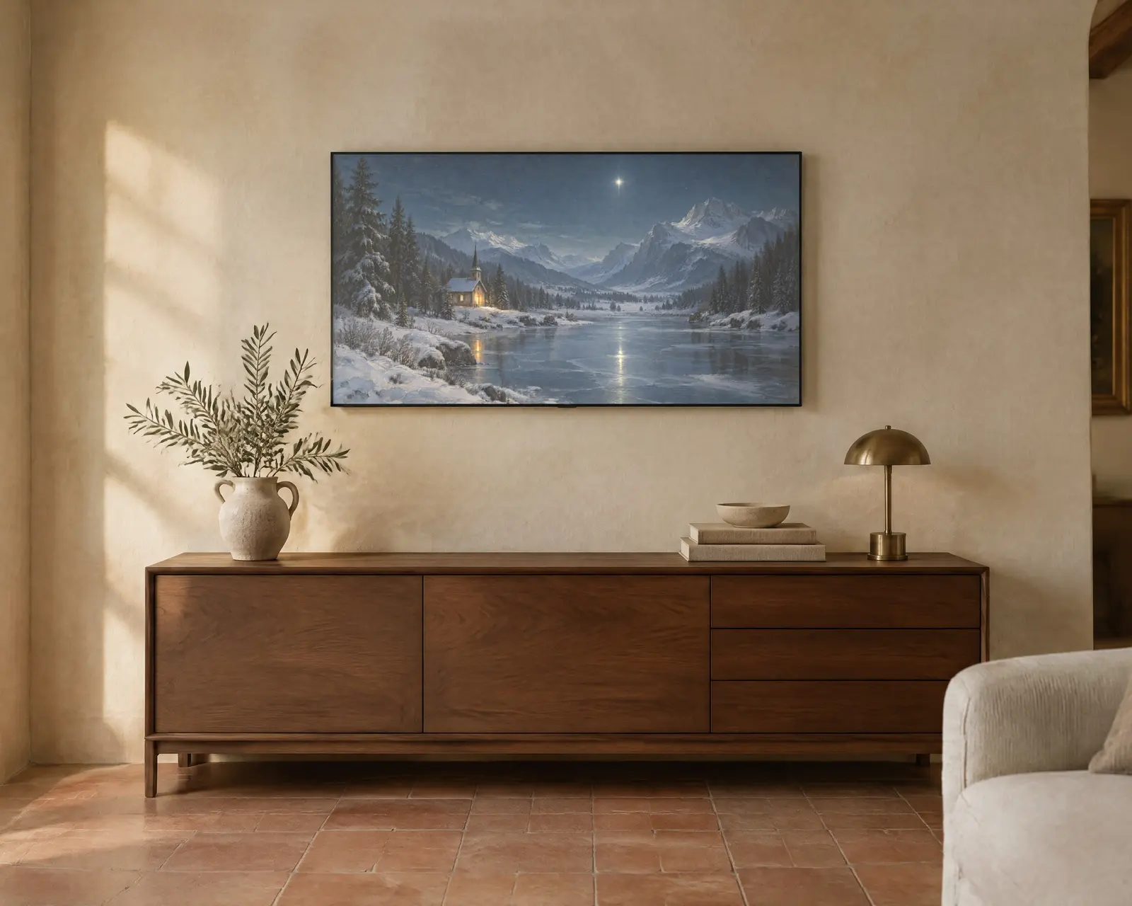 Silent Night, shown in a second room