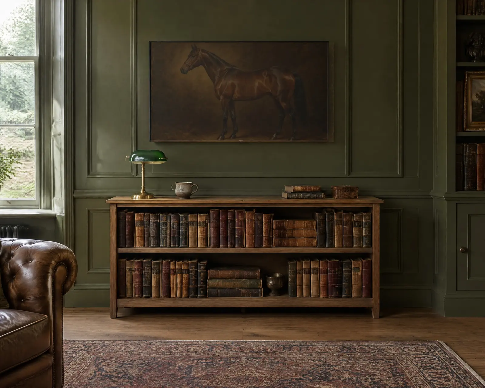 The Bay Horse, shown in a second room