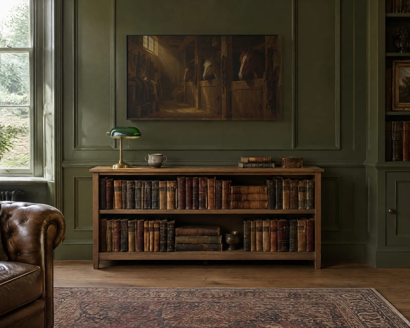 The Old Stable, shown in a second room
