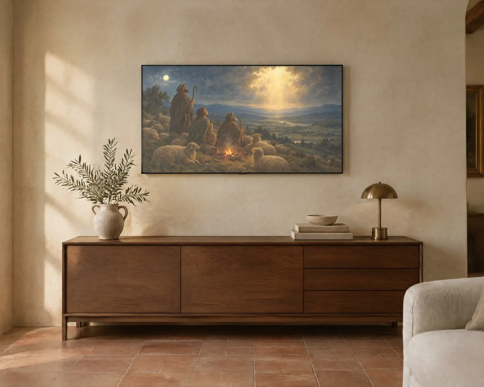 The Shepherds, shown in a second room