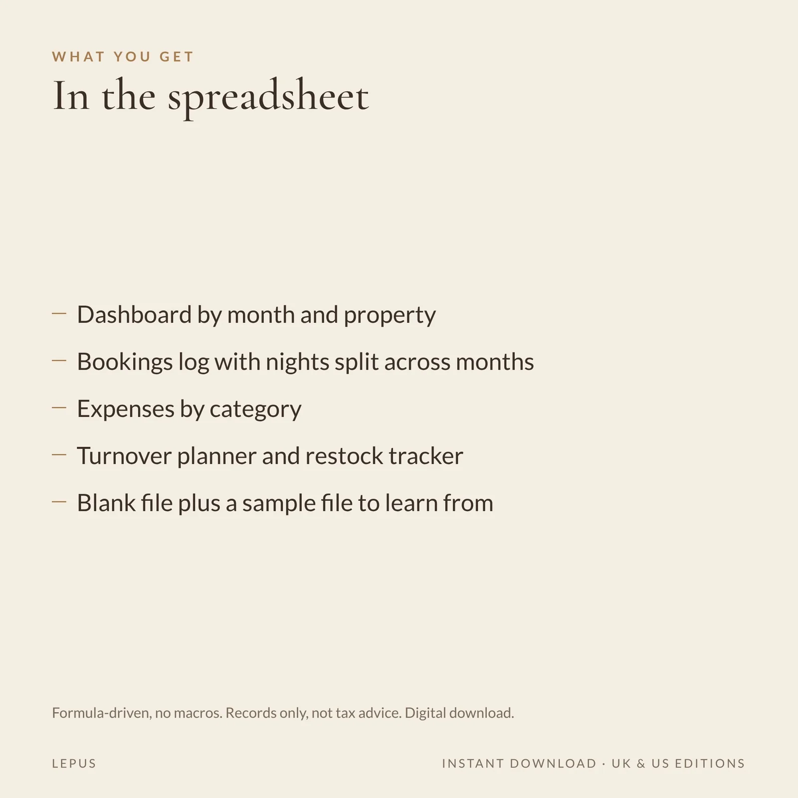 Host income tracker, preview 3 of 3