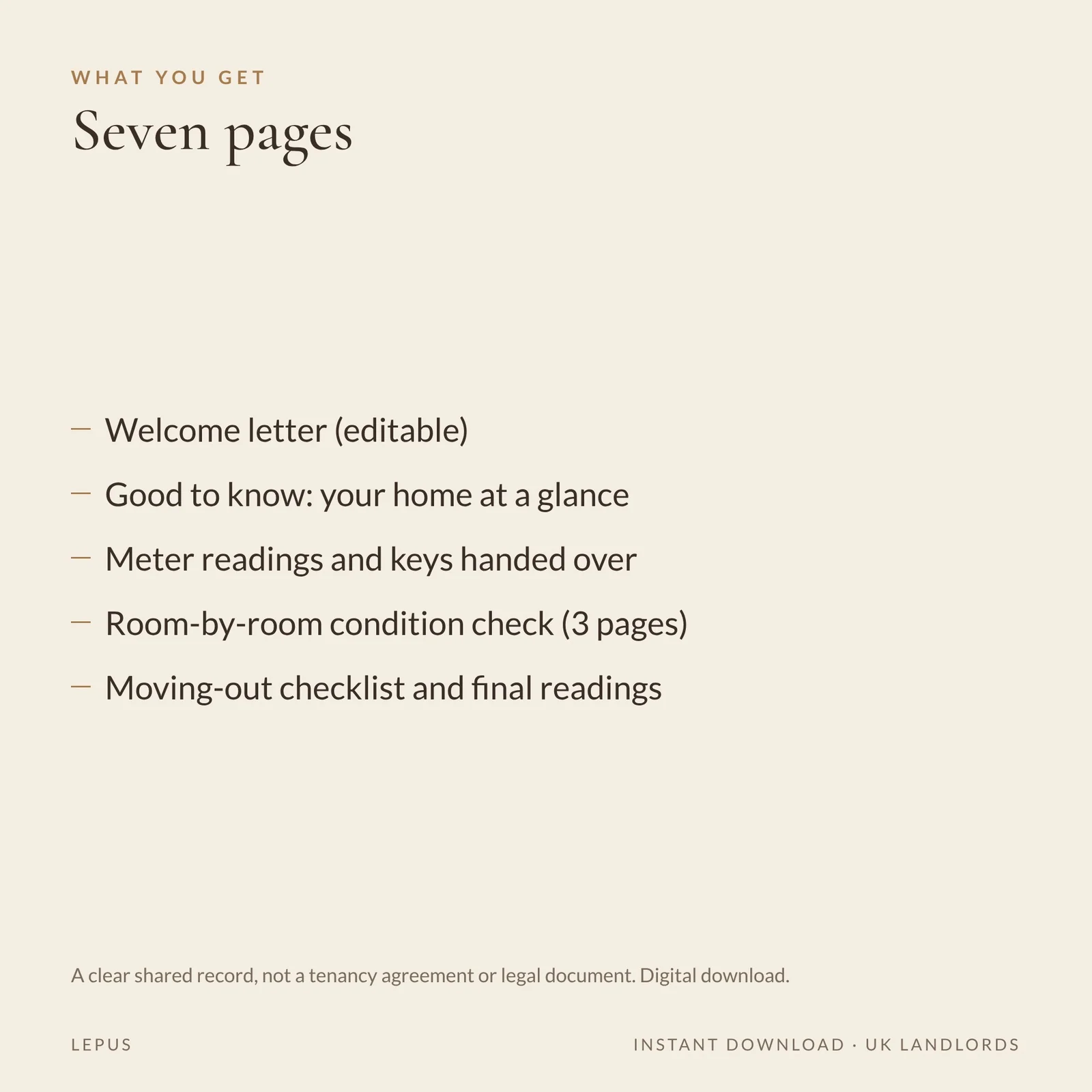 Tenant Move-In Pack, preview 4 of 4